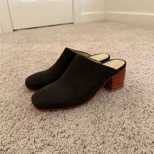 Nisolo Olive Green All-Day Heeled Mule Size 7